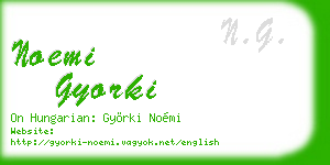 noemi gyorki business card